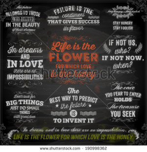 of Quotes Typographical Posters, Vector Design. Motivational Quotes ...