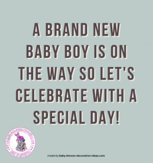 Cute Baby Shower Sayings For A Boy