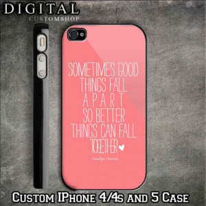 quotes by marilyn monroe protective hard cover case for iphone 5 5s