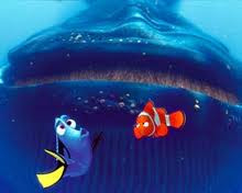 Dory talking whale in Finding Nemo