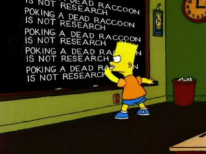 Bart Simpson Blackboard