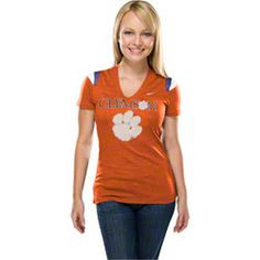 Clemson Tigers Women's Orange Nike 2011 Football Replica T-Shirt More