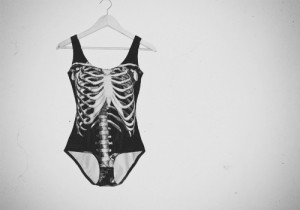 body, bones, cool, skeleton, swimsuit