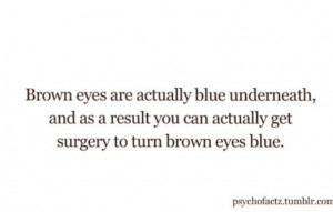could have blue eyes
