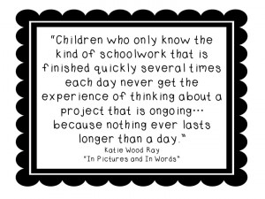 read this quote during last summer's book study of