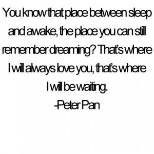 ... peter pan quote on mywall…everything he says is bittersweet D