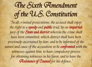 The Sixth Amendment, One Amendment, Six Constitutional Rights
