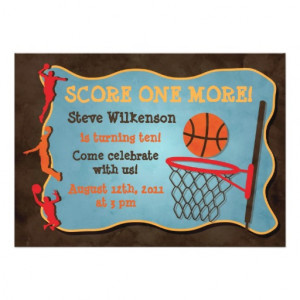 Basketball Birthday Invitation