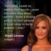 Demi Lovato Quotes About Bullying Demi lovato qu