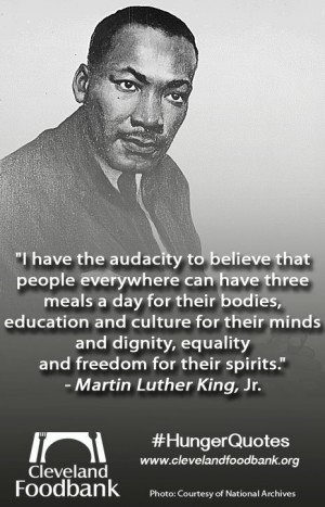 Martin Luther King Jr. quote Help us #endhunger in Prince William ...