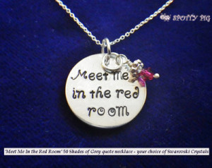 Hand Stamped Fifty Shades of Grey Quote necklace by Spotty-Pig