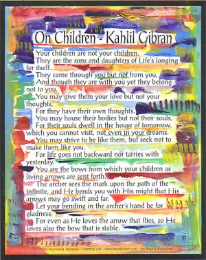 On Children poster (lg) - Kahlil Gibran