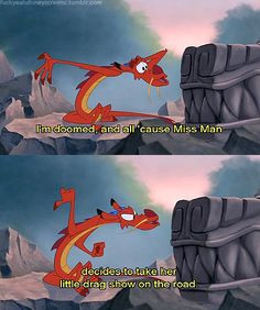 Day 7: Favorite Sidekick. Mushu of course! Can I just say how much I ...