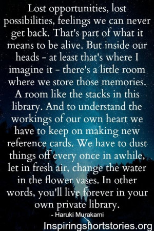 Haruki Murakami Quote on Opportunity