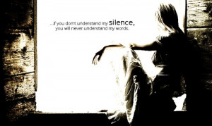 girl, quote, silence, text
