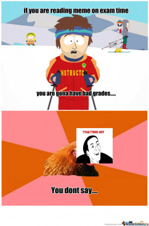 Meme Equals Bad Grades