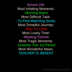 School Life: Most Irritating Moments: -Morning Alarm Most Difficult ...