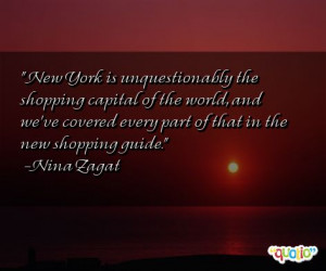 New York is unquestionably the shopping capital