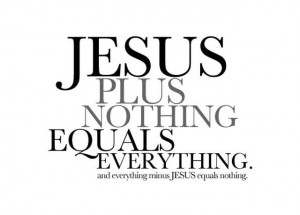 christ gear christian t shirts jesus plus nothing equals everything