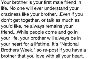 Brother = more than a superhero