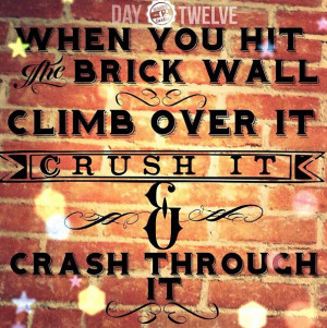 these quotes have helped me CRUSH through the brick wall. We all hit ...