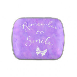 Remember To Smile Inspirational Quote Candy Tins