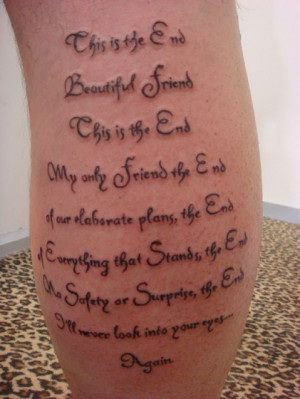 Tattoo Ideas: Quotes and Lyrics about Pain
