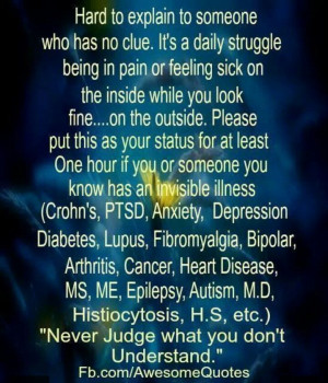 Never Judge what you don't Understand