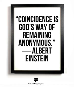 there are no coincidences in God's timing}