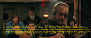 RIP Philip Seymour Hoffman. Best quote from Pirate Radio. Keep rocking ...