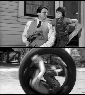 Mary Badham (with Gregory Peck ) as Scout in To Kill a Mockingbird ...