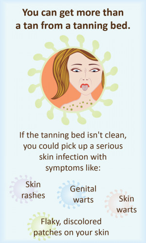 You can get more than a tan from a tanning bed! If the tanning bed isn ...