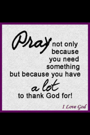 Just pray!!!