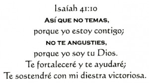 Details about ISAIAH 41:10 in SPANISH bible verse rubber stamp #11