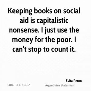 Keeping books on social aid is capitalistic nonsense. I just use the ...