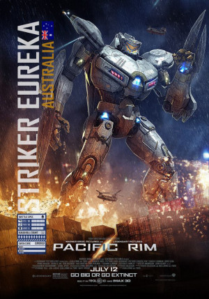 ... and posters for Guillermo Del Toro's Pacific Rim lay the smackdown