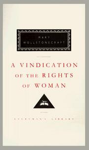 ... Vindication Of The Rights Of Women A vindication of the rights of