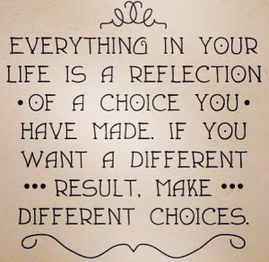 Don't blame others for the consequences of your own actions