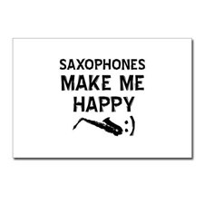 Alto Saxophone musical instrument designs Postcard for