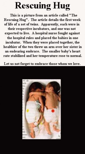 Hugs help harbor healthy hearts!