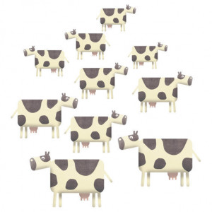 home cow herd wall stickers multicoloured cow herd wall stickers ...