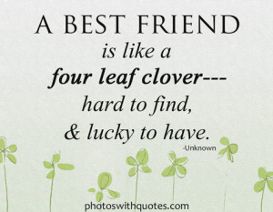 Leaf Clovers Lucky Hard Find Quote Friendship Quotes Pictures