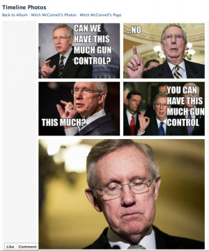 Mitch McConnell ladies and gentlemen Who decided to post this to his