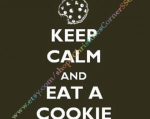 Keep Calm and Eat a Cookie Sticker