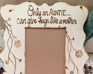 for Aunt Mothers Day Gift Custom Wood Frame for Auntie with Beautiful ...