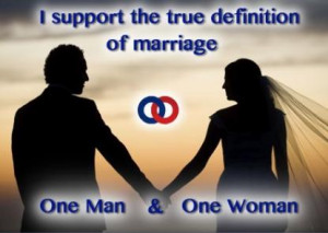 Please Support The Traditional Definition Of Marriage