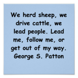 george s patton quote print