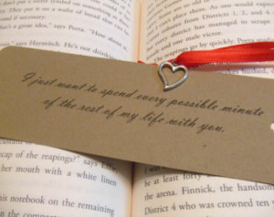 ... Katniss - Hunger Games Catching Fire Quote - Heart Charm Bookmark