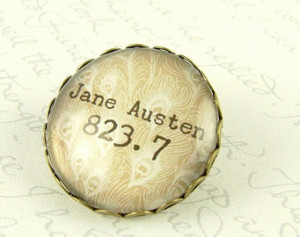 Jane Austen Pin Brooch - Melvil Dec imal System Library Classification ...