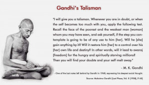 Mahatma Gandhi's Famous Quotation
